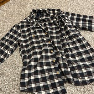 J crew slim fit men’s plaid flannel shirt